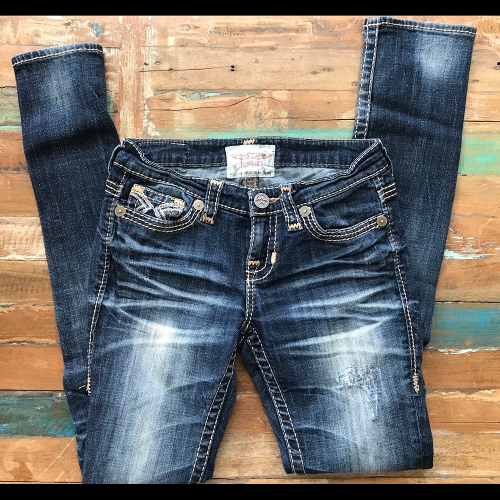Big Star Liv Mid Rise Skinny Jeans 25 Long EUC